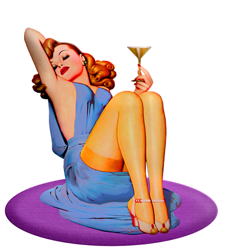 Pin Up Illustration mit Link